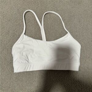 Lululemon Flowy Y Bra in white | size: 4